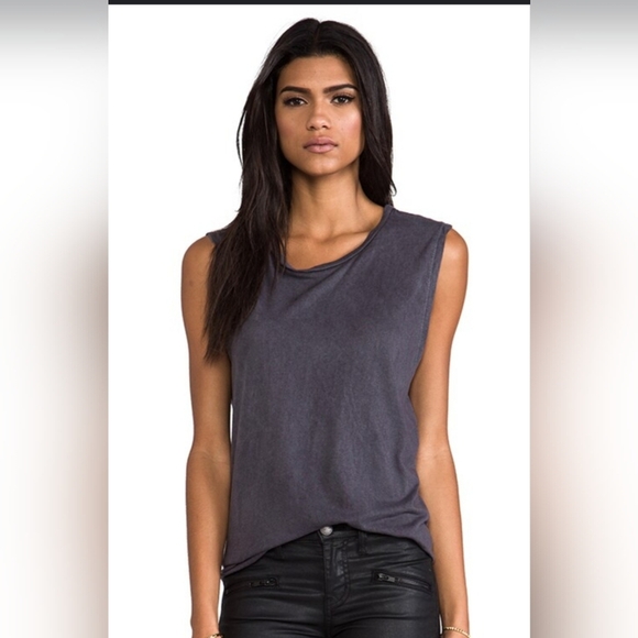 Sundry Charcoal Gray Muscle Tee - Picture 1 of 5